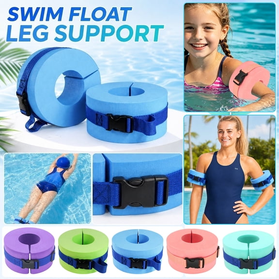 Water Aerobics Equipment, Foam Pool Float, Swim Training Equipment, Water Exercise Equipment for Pools, 1Pc 6 Inch Diameter Swim Arm Float Band with Quick Release Buckle for Water
