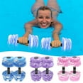 thumbnail image 1 of Water Aerobics Floating Dumbbells Set - 2 Pack Buoyancy Aquatic Barbells for Pool , Swim Training, Water - Soft Eco-Friendly Foam with Comfortable Grip Handles, 1 of 7