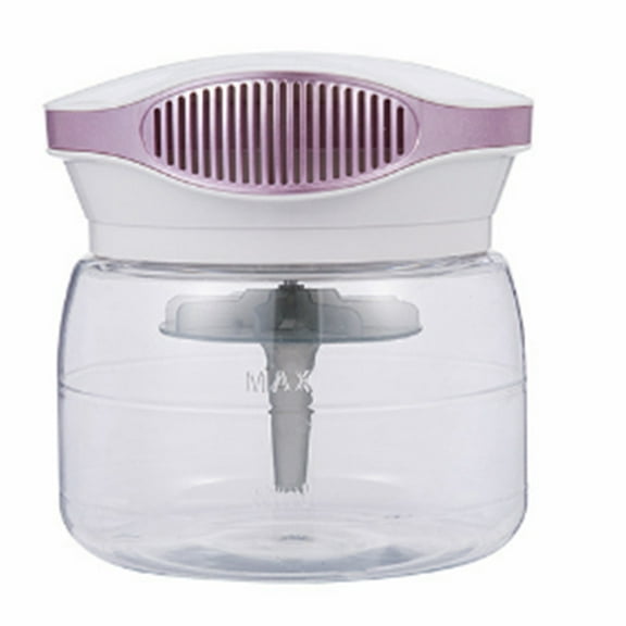 Water Air Purifier for Home, Humidifier, Essential Oils Aroma Fresher with Night Light for Home, Office, Pink US Plug,1 x purifier 1 x English instruction manual,White Pink