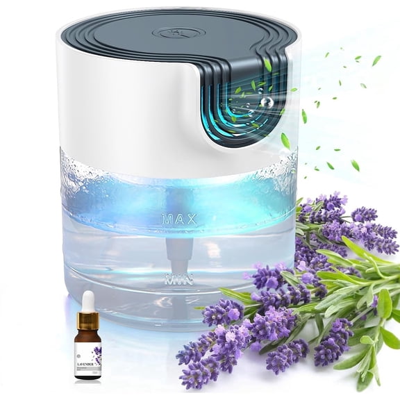 Water Air Purifiers with an Essential Oils for Home, Air Washer Aroma Diffuser, Air Filter Washer Humidifier,Aroma Fresher With LED Night light for Office,Bedroom, and Pets(White)