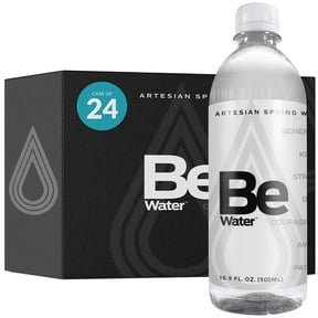 Be Water Artesian (4 cases of 6) from Natural Blue Ridge Mtn Wells & Pure Artesian Springs - Naturally Flowing, Safe Ionized Premium Bottled Drinking Agua Embotellada/Safe BPA Free Hydration