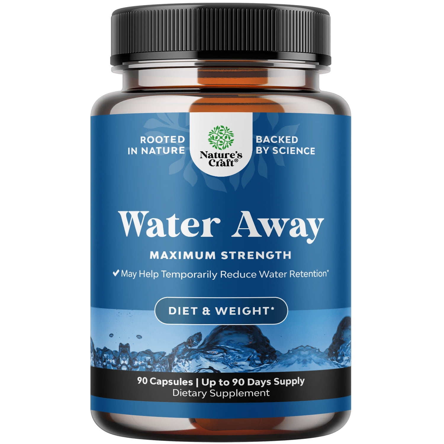 Water Away Pills Maximum Strength Herbal Diuretic Pills for Water Retention for Fast Acting
