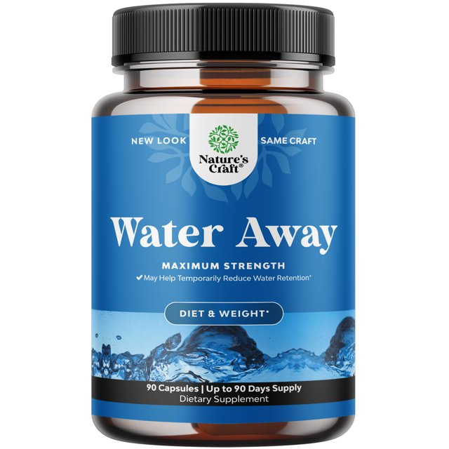 Water Away Pills Maximum Strength Herbal Diuretic Pills for Water