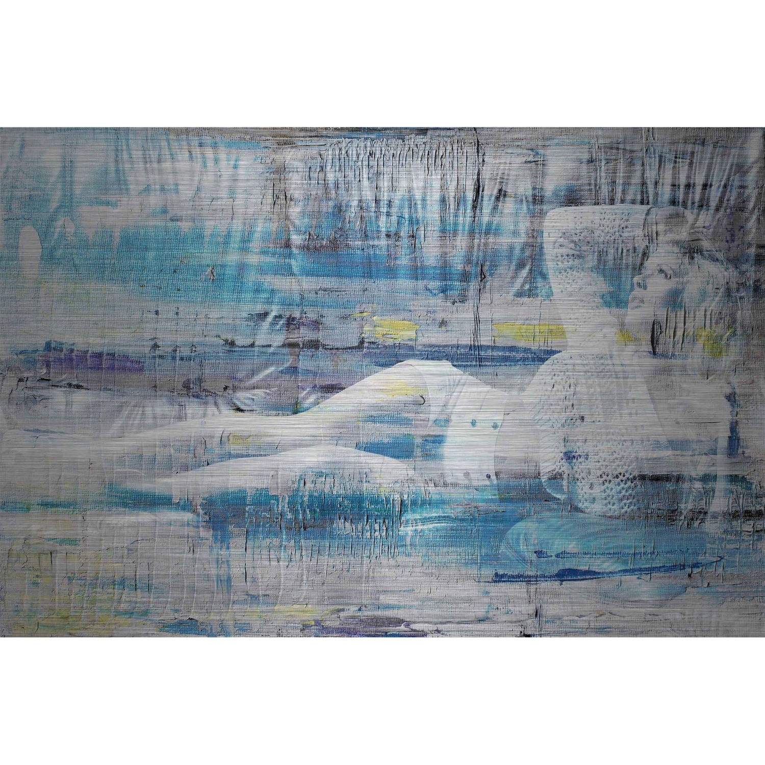 "Water Babe" Painting Print on Brushed Aluminum