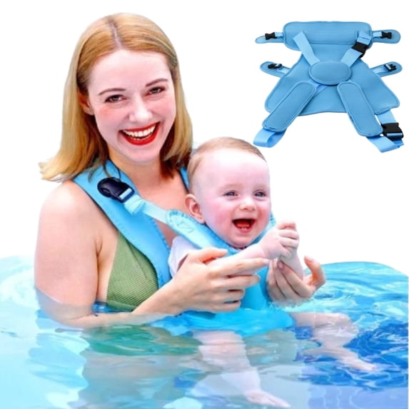 Water Baby Carrier Newborn to Toddler, Ergonomic Waterproof Infant Chest Holder with Adjustable Straps, Breathable & Lightweight Baby Wearing Gear for Summer Pool Swimming & Beach