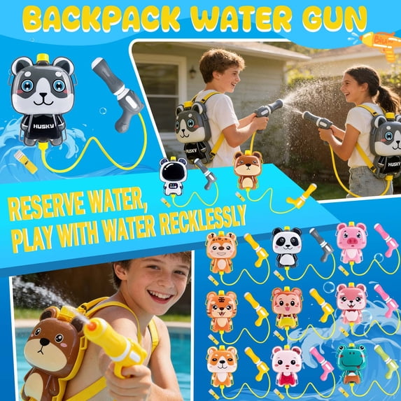 Water Backpack Large Capacity Water Blaster For Summer Outdoor Swimming And Backyard Fun(8.66Inch,A)