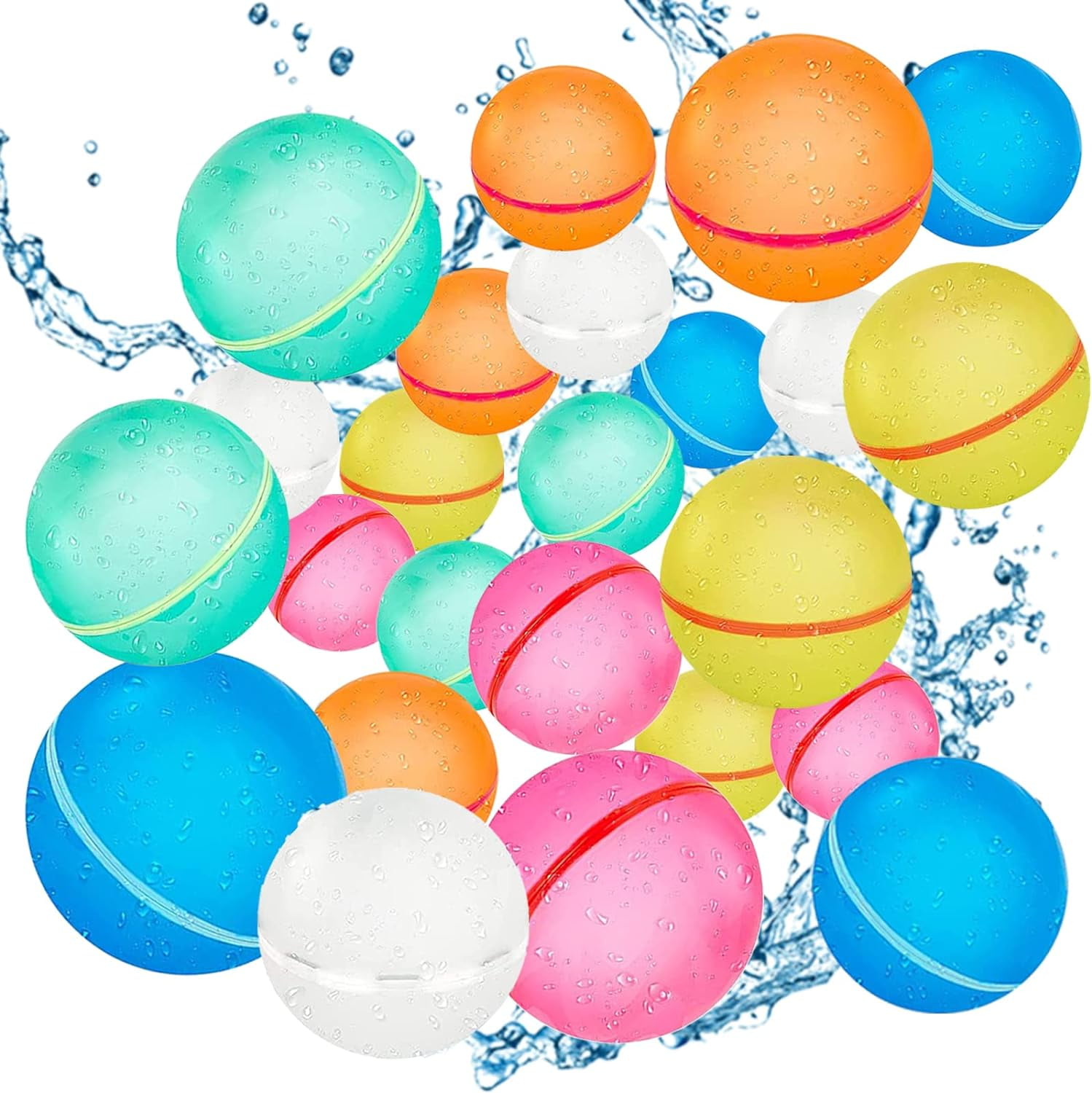 Water Balloons, Water Bombs Splash Balls, Quick Fill Self Sealing ...