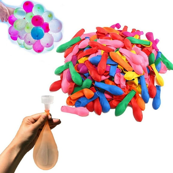 Water Balloons Quick Fill 1000pc,Water Balloons with 2 Refill Kits,Latex Water Bomb Balloons Fight Games,Summer Splash Fun for Pool Party,Small Water Balloons,Small Water Balloon Toys for Splash Fun