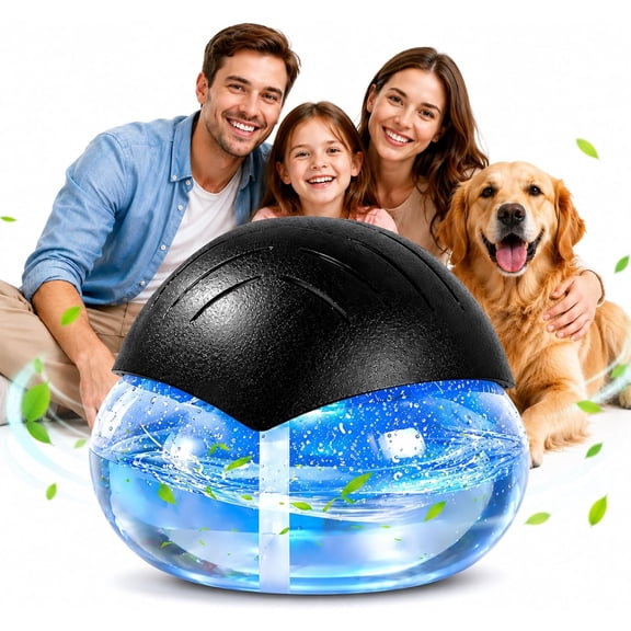Water-Based Air Purifier Diffuser, No Mist Humidifier with LED Night Light, Large Capacity Fresh Air Washer Container for Home Office Adults(wwx)