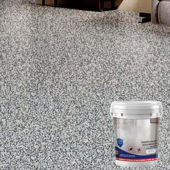 Water-Based Epoxy Colored Sand Paint â -Resistant Textured Finish, High Gloss for Concrete Floors, Countertops, Tiles â Indoor & Outdoor Safe,Sea Gray-0.5KG