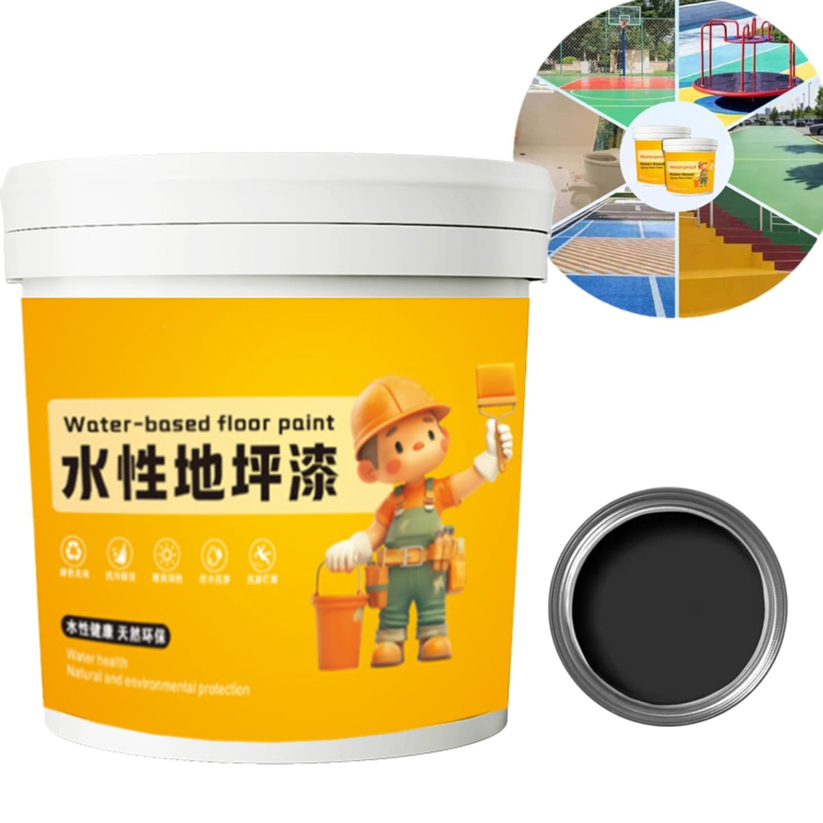 Water Based Epoxy Floor Paint Anti Slip Water Based Floor Paint Water Based Garage Floor Paint Epoxy Floor Paint Anti Slip Concrete Floor Paint 300ml