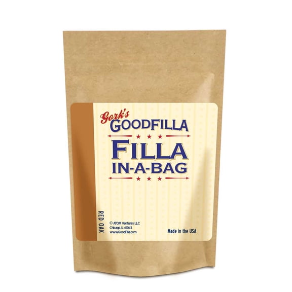 GoodFIlla Wood and Grain Filler powder, Red Oak, 6oz