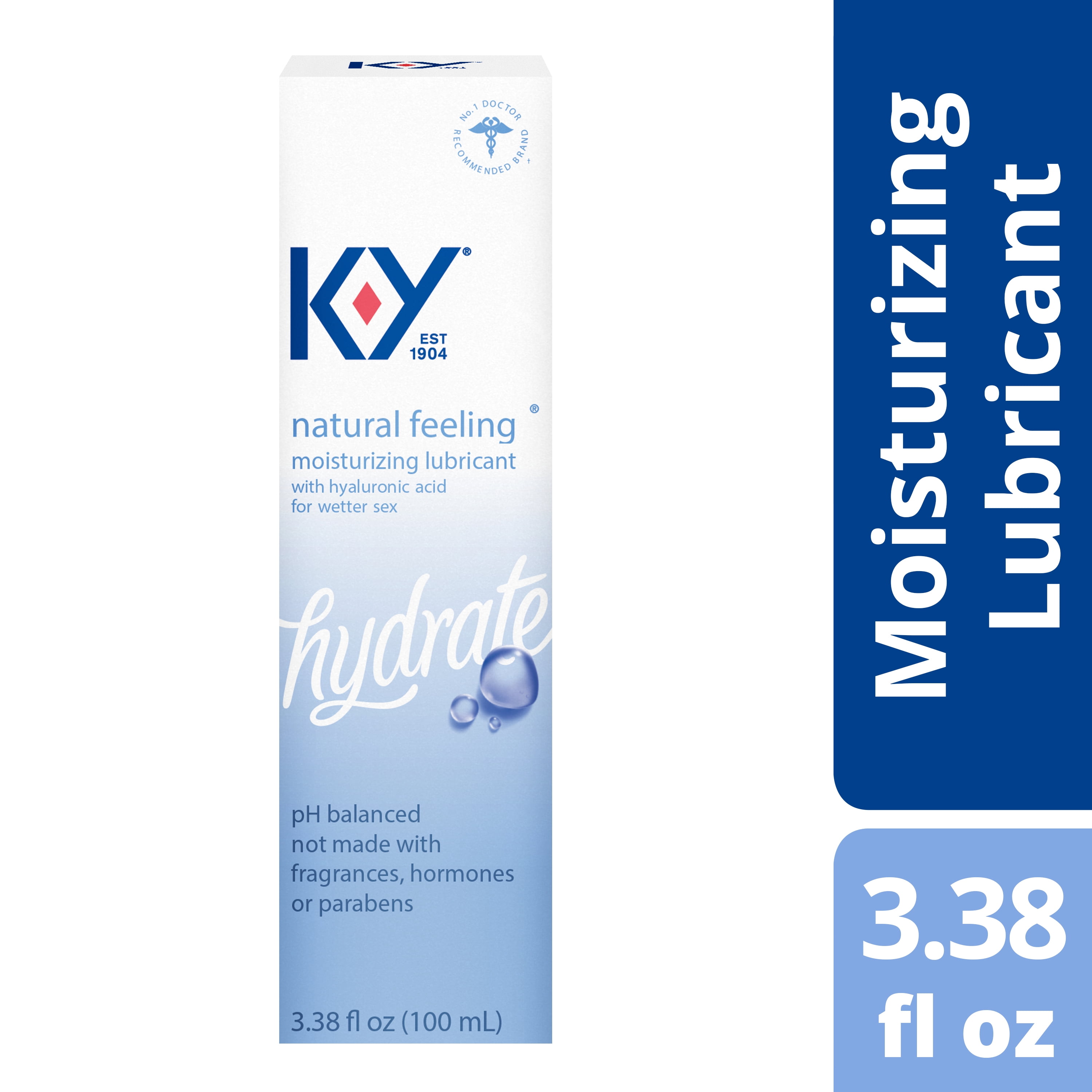 Water Based Lube K-Y Natural Feeling 3.38 fl oz Personal Lubricant for Adult Couples, Men, Women, Pleasure Enhancer, Vaginal Moisturizer, pH Balanced, Hormone and Paraben Free, Latex Condom Compatible picture