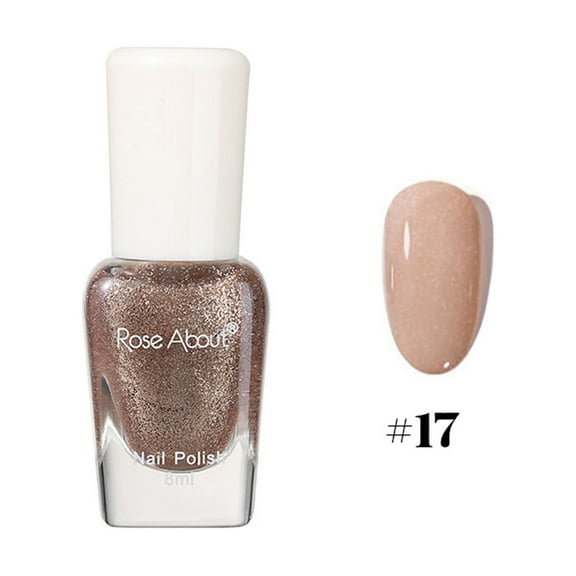 Water-Based Nail Polish, Tearable Nail Polish, No Odor Nail Polish for Nail Enhancement, Suitable for Artificial and Natural Nails, Nail Art Design, Glossy Finish, for Personal and Household Use