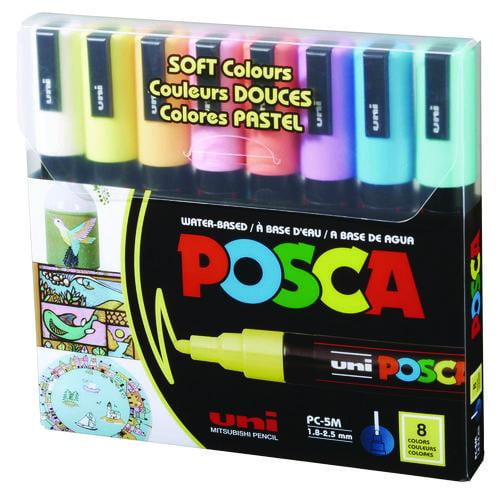 Water-Based Paint Markers, Medium Bullet Tip, 1.8 mm/2.5 mm, Assorted Colors, 8/Set | Bundle of 2