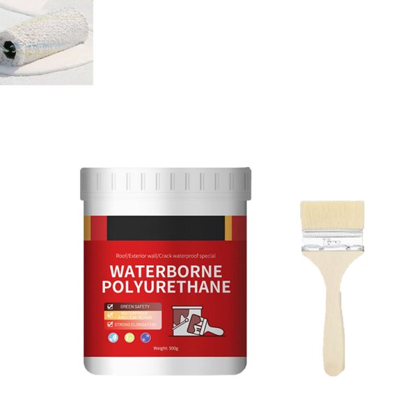 Water-Based Polyurethane Waterproof Coating, 500g Polyurethane Waterproof Coating, Water-Based Rust Removal Converter Metallic Paint (B)