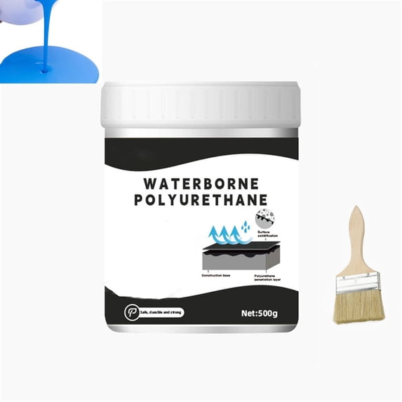 Water-Based Roof Crack Sealant Coating, 500g Polyurethane Sealant Water Based for Roofs, Walls, Gardens & Terraces