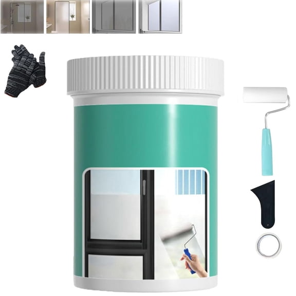 Water-Based Transparent Frosted Glass Paint,Frosted Glass Paint kit for Window, Frosted Glass Window Spray for Bathroom, Kitchen, Sliding Door