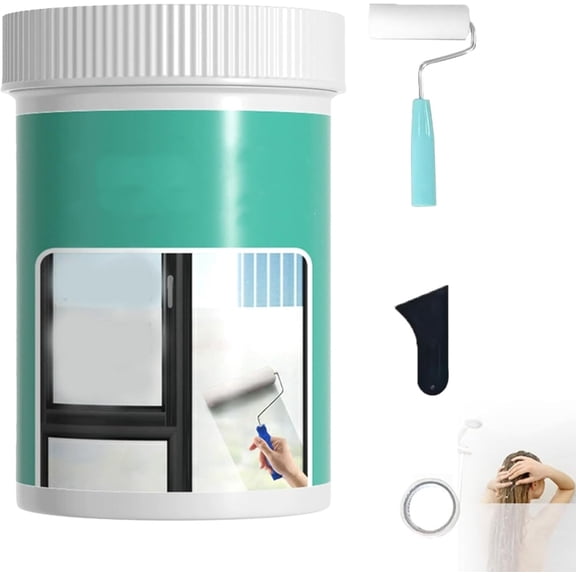 Water-Based Transparent, Frosted Glass Paint for Window - Window Privacy Paint, Waterproof & UV Resistant, Frosted Glass Spray, For Bathroom, Kitchen, Sliding Door (500g)