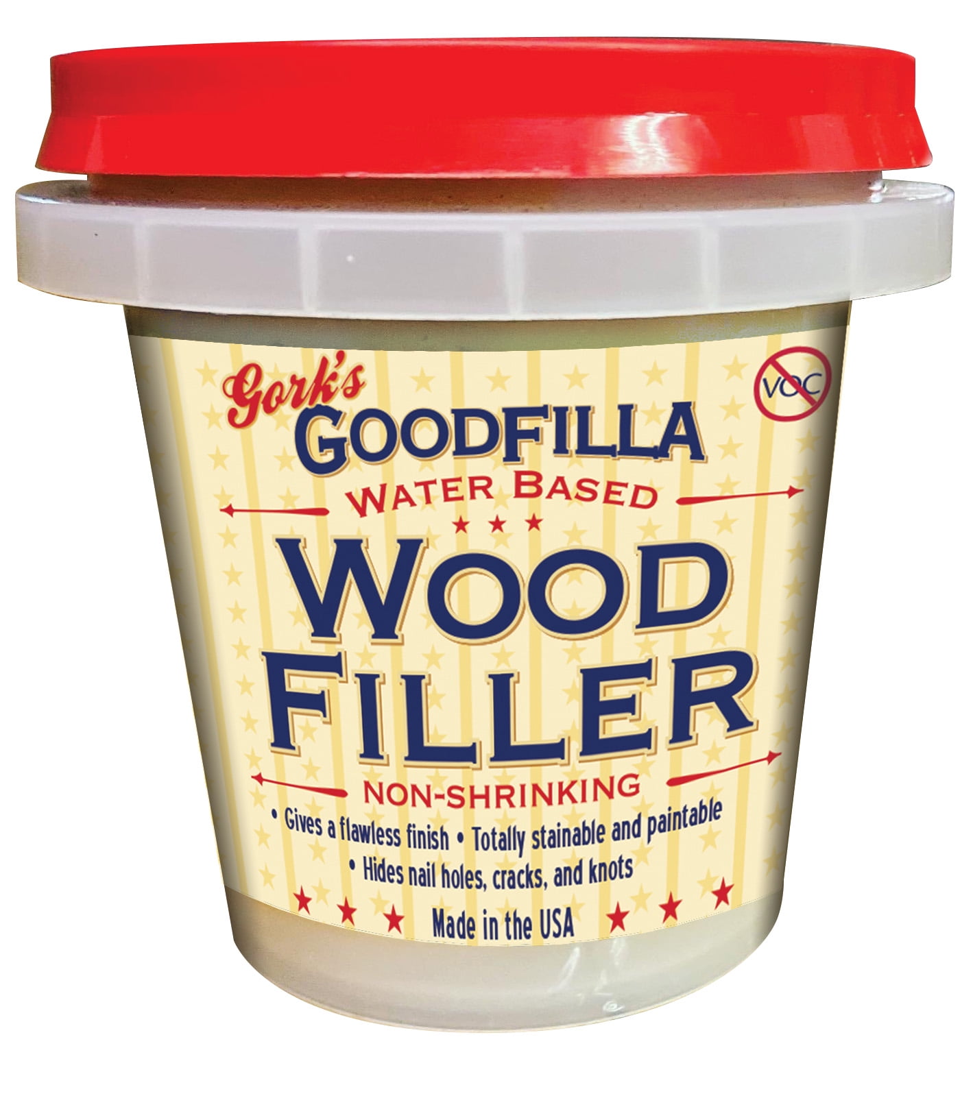 GoodFilla Heavy Body WaterBased Wood & Grain Filler, Neutral/Tint Base