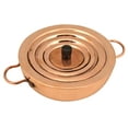 thumbnail image 1 of Water Bath, 200ml Capacity, Hemispherical with Set of Concentric Rings, Two Handles, Sheet Copper - Eisco Labs, 1 of 2
