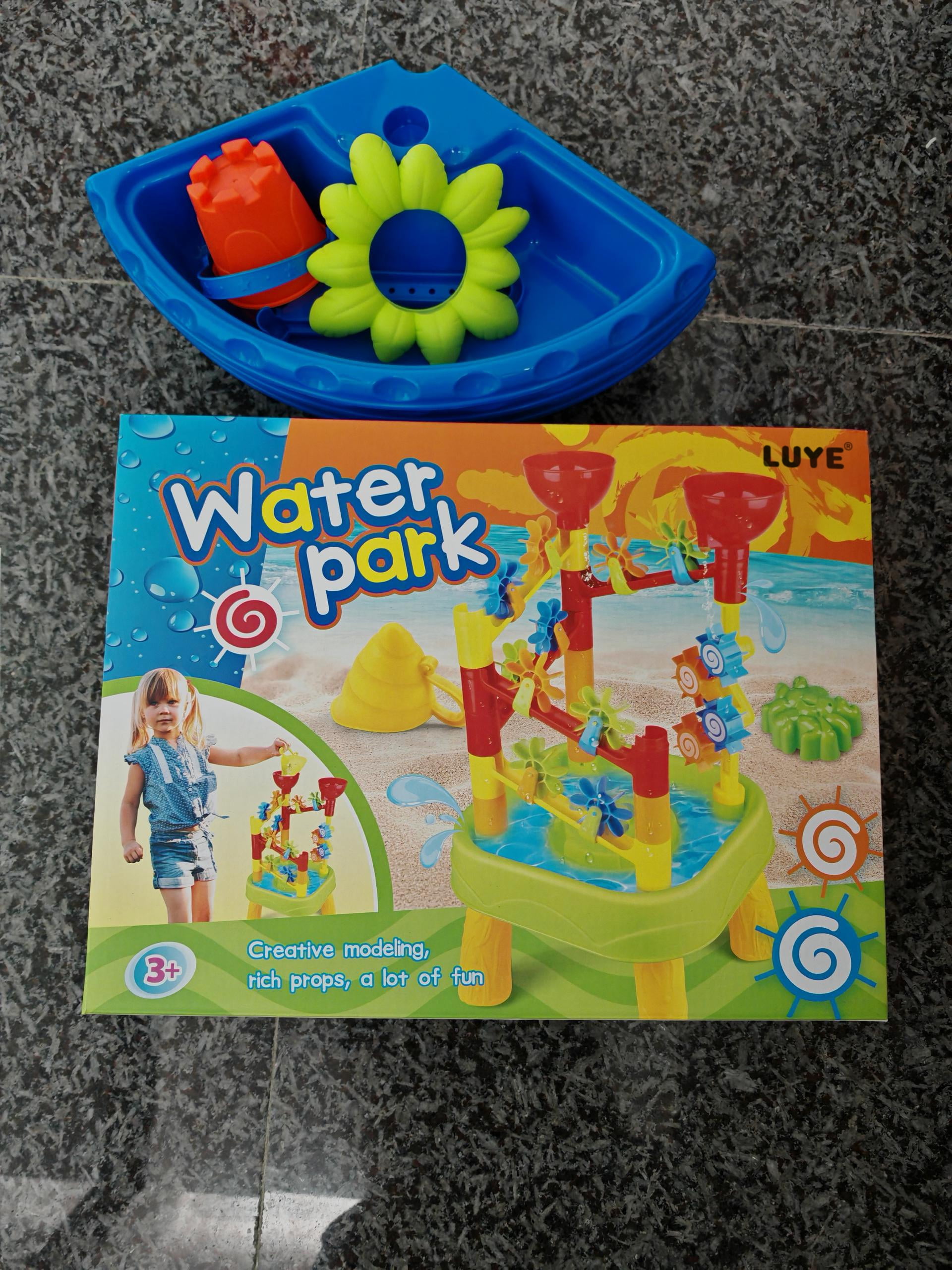 Water Beach Table Playset - Endless Sand Toy for Ages 3+