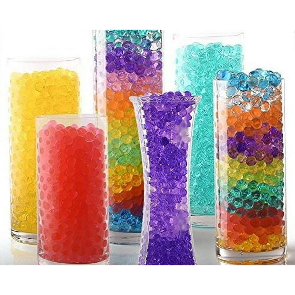Water Beads Pearl Jelly Gel Crystal Vase Filler for Decoration, Centerpiece Part Wedding.