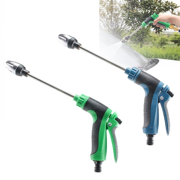 Water Blitz Pressure Washer, Waterblitz High Pressure Water Gun, Water Blitz Hose Nozzle, with 361° Rotating for Three Spray Modes, Various Spray Effects, Equipped with Metal Joints (Blue)