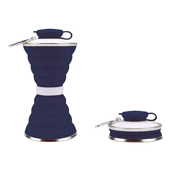 Water Bottle 1pc Foldable Water Bottle Reusable Leakproof Silicone Sports Travel Water Bottle