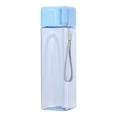 thumbnail image 1 of Water Bottle 500ML Right-Angled Polymer Cup, Clean Style Transparent Water Glass for Daily Use, Portable Sports Water Bottle for Outdoor Student, 1 of 6