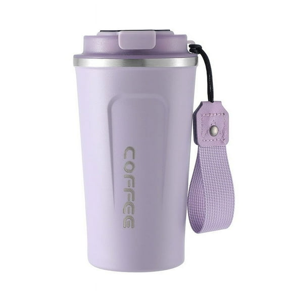 Water Bottle,510ml Airtight Lid Coffee Mug Insulated Stainless Steel Travel Coffee Mug With Seal Lid One Handed Drinking Leak Proof 16oz Capacity