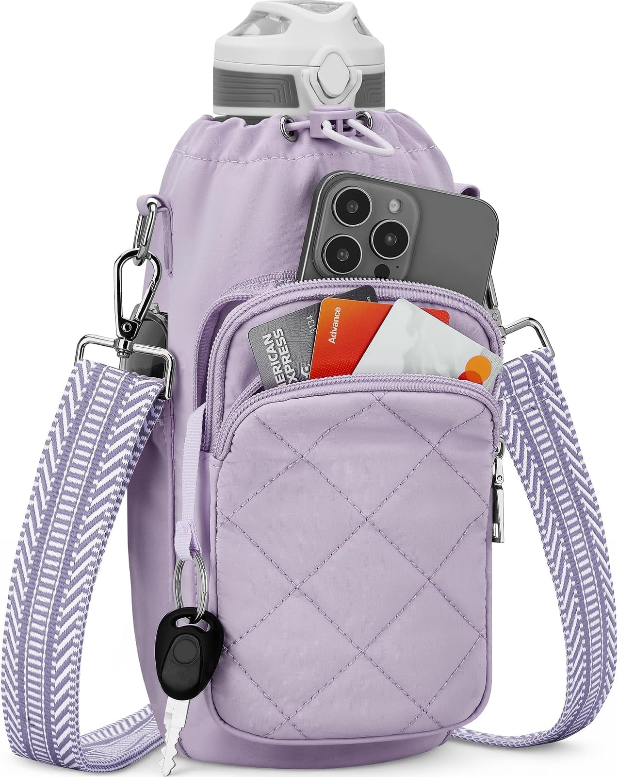 Water Bottle Bag Crossbody,Insulated Water Bottle Purse Crossbody Water ...