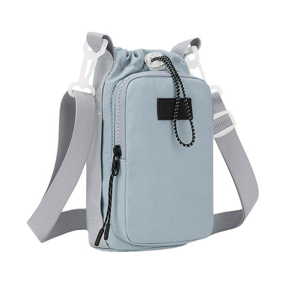 Water Bottle Bag, Unisex Outdoor Crossbody Water Bottle Holder, Insulated Portable Shoulder Sling Pack for Hiking Travel Sports Fitness, Leakproof Slim Waist Pack with Multiple Pockets