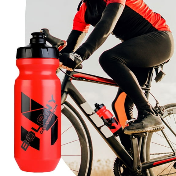 Water Bottle for Bike,Squeeze Water Bottle,Sport Insulated Water Bottle - BPA-Free, Sport & Bike Squeeze Bottle,Lightweight & High Strength & No Deformation(Red 21oz 8in)