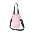 thumbnail image 1 of Water Bottle Carrier Bag, Adjustable Shoulder Strap and Zippered Phone Pocket, Insulated Cup Holder Sleeve for Travel and Outdoor Activities, 1 of 6