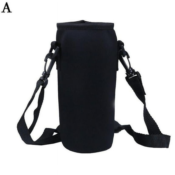 Water Bottle Carrier Bag Case,Insulated Neoprene Water Bottle Holder Pouch Insulation Warm Cover,with Adjustable Shoulder Strap & Hook,for Stainless Steel/Glass/Plastic Bottles(750ML 1000ML)