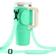thumbnail image 1 of Water Bottle Carrier Bag For 40oz Tumbler with Handle Water Bottle Holder with Adjustable Shoulder Strap for Card Key, 1 of 7