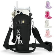 Water Bottle Carrier Bag with Phone Pocket for Stanley Cup 40/30oz,Insulated Neoprene Water Bottle Holder Cross-boday Bag with Adjustable Shoulder & Handheld Strap Stanley Cup Accessories