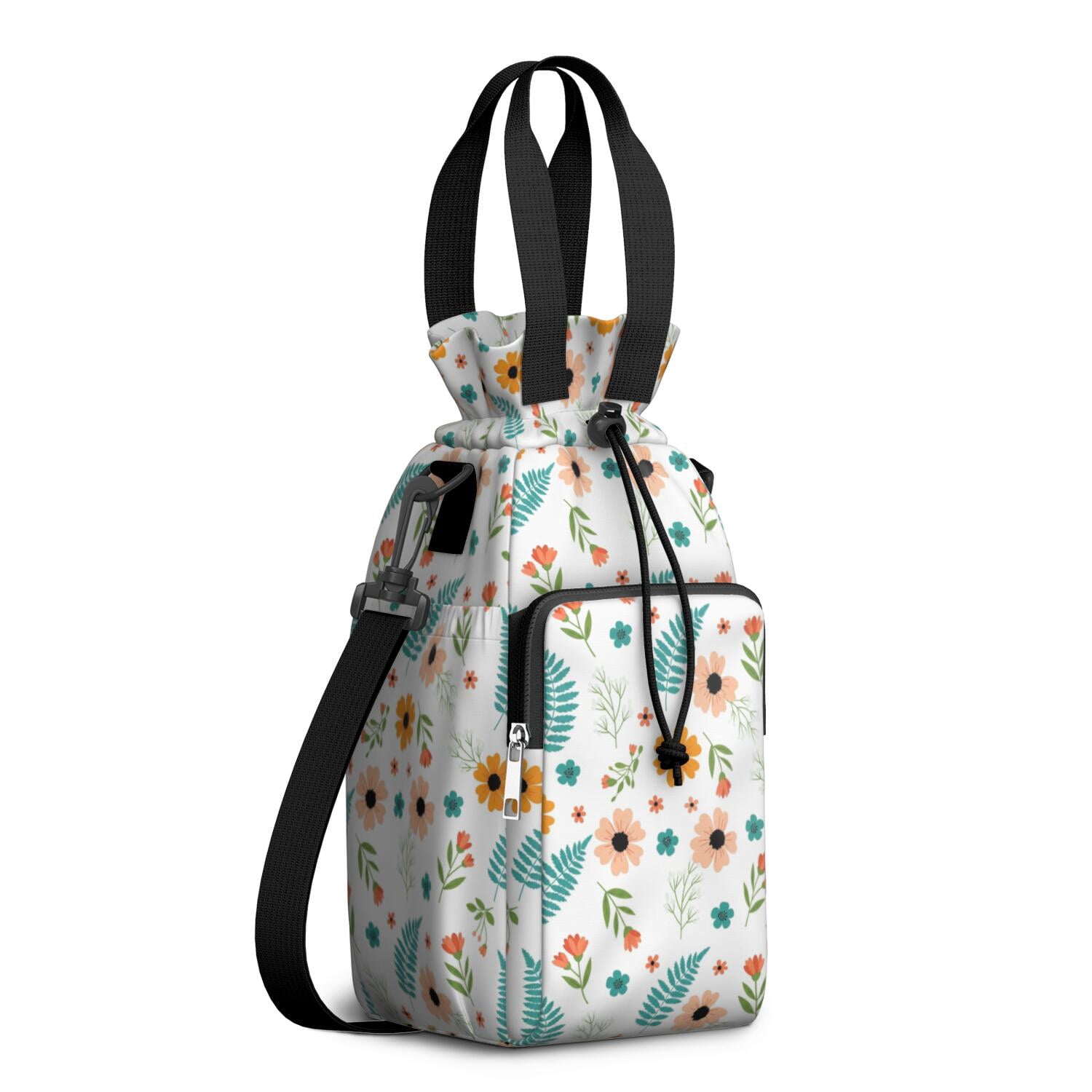 Sac Isotherme Bouteille D'Eau Rose - Porte Bouteille Avec Bandoulière Et Poches - 6L Pour Randonnée