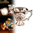 thumbnail image 1 of Water Bottle Clearance! Qianlong Cup Antique Ornaments European Style Creative Retro Baijiu Cup Handle Cup Metal Handicraft Gift Home Decoration Tea Cup 1 Glass, 1 of 9