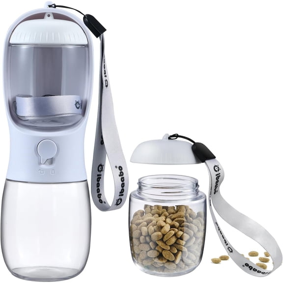 Water Bottle with Container, Travel Puppy Water Bowl, Portable Pet Dispenser, Stuff Accessories Items, Puppy Essentials Necessities for Yorkie Chihuahua Walking and Hiking