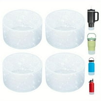Water Bottle Cover Bottom Protector Glitter Silicone Boot Reduce Noise and Scratches for Cup Accessories Boot for 40 Oz Water Bottle Sleeve Bottom Protector