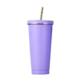 thumbnail image 1 of Water Bottle Double Layer Stainless Steel Portable Edged Insulation Cup Creative Straw Cup Durable Paint 500Ml Cups, 1 of 9