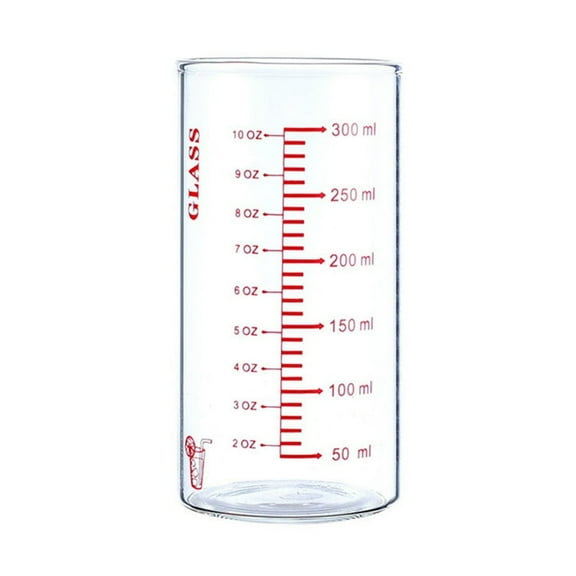 Water Bottle,Glass Measuring Cup High Borosilicate Glass Measuring Cup Shot Glass Glass Jigger Spirit Round Graduated Beaker For Kitchen Or Restaurant Easy To Read 2.56’’x5.12’’