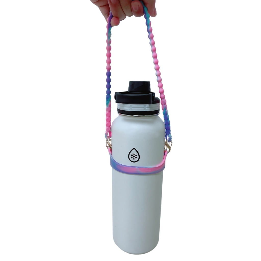 PATIKIL 4-Pack Silicone Coffee Carrier Handles - Reusable Tumbler Strap With Hole For Straw, Multicolor