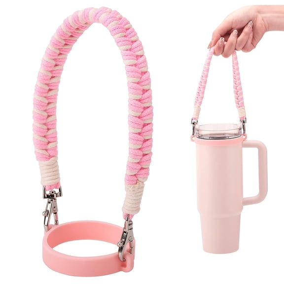 Water Bottle Handle Strap - Compatible with Stanley Water Bottle - Paracord Handle for Stanley Cup Accessories