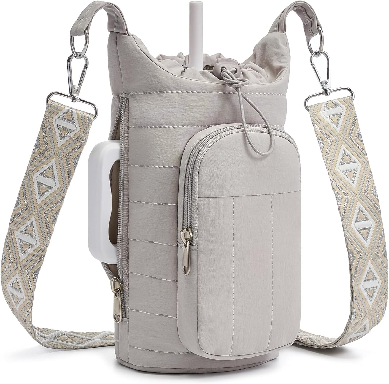 Water Bottle Holder Bag with Strap, 40/32 oz Crossbody Bag Gym ...