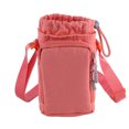 thumbnail image 1 of Water Bottle Holder with Strap Adjustable Strap Crossbody Water Bottle Bag with Front Pocket Drawstring Water Bottle Carrier for Hiking Camping (Orange), 1 of 13