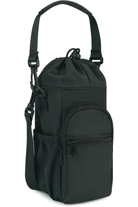 Water Bottle Holder with Strap , NOGIS 32oz 40oz Insulated Water Bottle Carrier Sling Bag with Phone Pocket Water Bottle Sleeve for Walking Hiking Camping