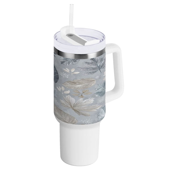 Water Bottle Insulated Tumblers Water Cup Water Jug Coffee Cup Travel Water Bottle Durable and Fashionable Frozen Fallen Leaves Design